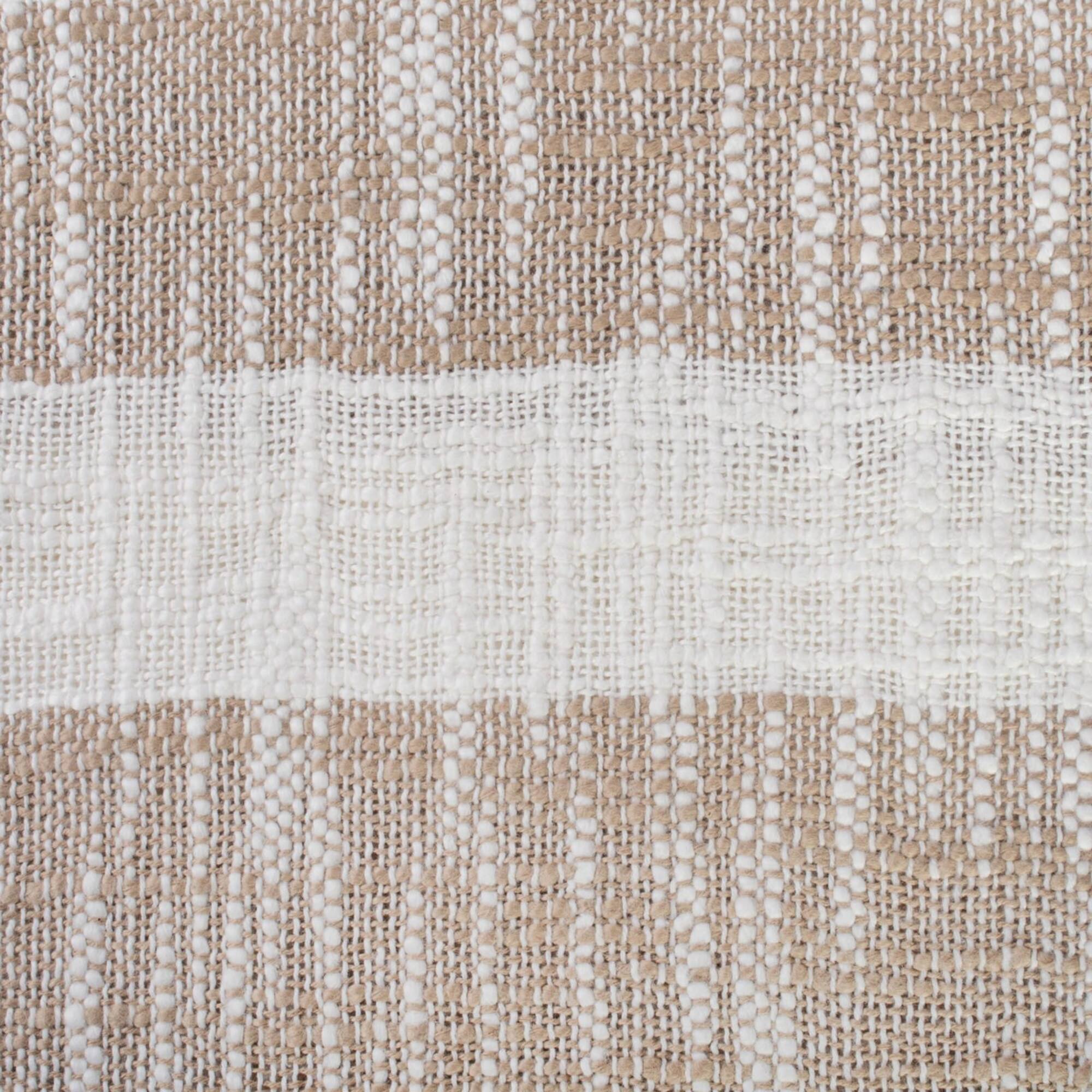 DII® Taupe Slub Stripe Throw